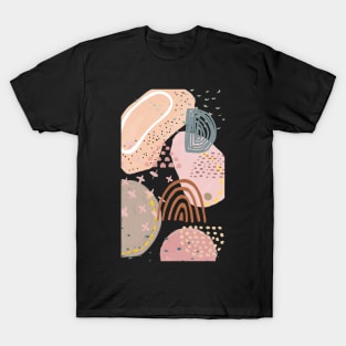 Modern Abstract Shapes Celestes Studio© T-Shirt